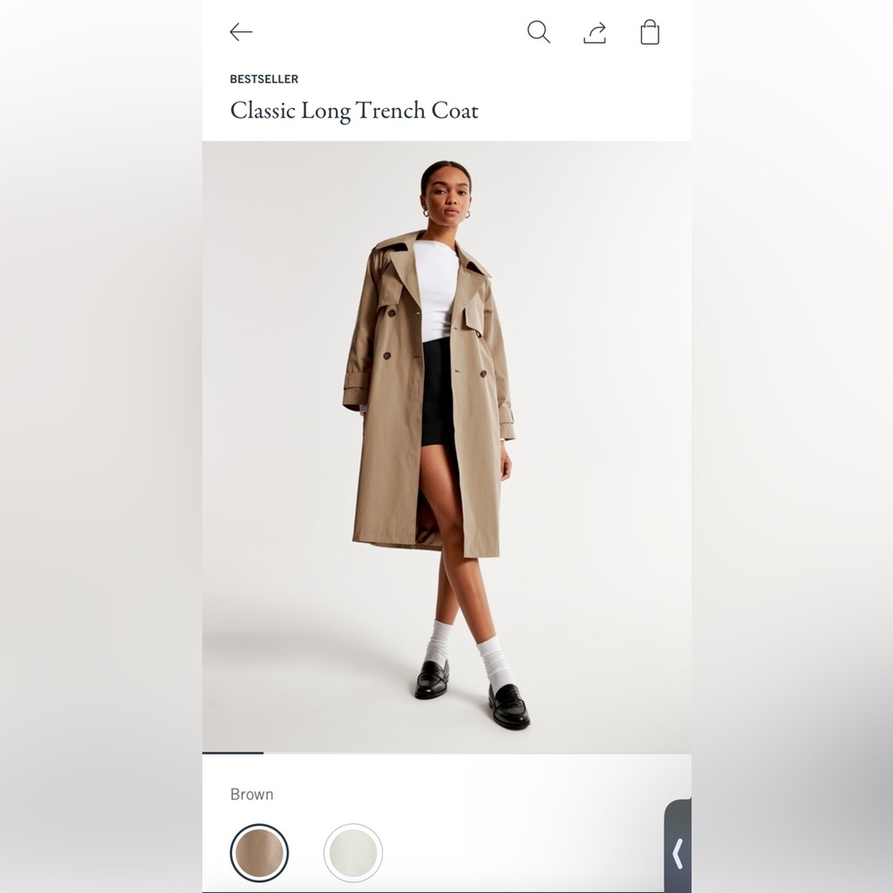 Abercrombie Oversized Trench Coat